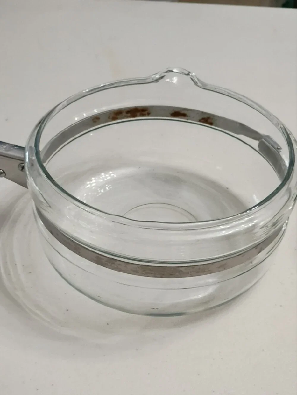 Vintage Pyrex Flameware Cookware With Lid & Handle 6323-B